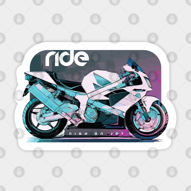 Ride honda rc51 vtr1000 sp2 cyber Sticker by NighOnJoy